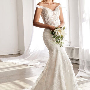 Corset Bodice Off Shoulder Wedding Dress CDTY01